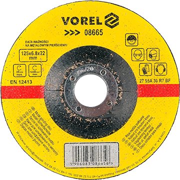 

VOREL Kotouč na kov 125 x 22 x 6,8 mm TO-08665