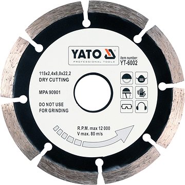 

YATO Kotouč diamantový 115 x 22,2 x 2,1 mm YT-6002