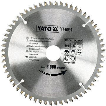 

Yato Kotouč na hliník 200 x 30 mm 60z