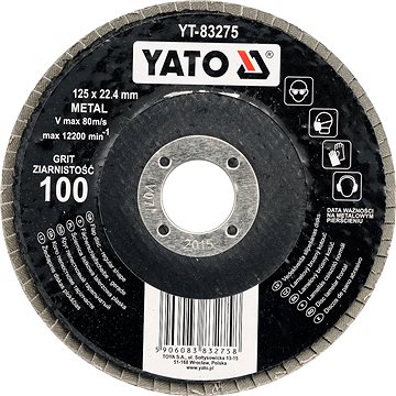

YATO Kotouč lamelový korundový 125 x 22,4 mm P40 YT-83272