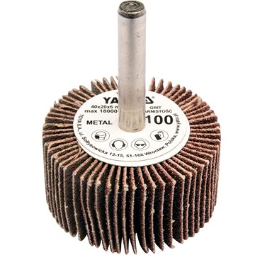 

YATO Kotouč lamelový radiální 40x20 P-80 s hřídelí 6 mm YT-83353