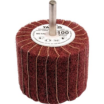 

YATO Kotouč lamelový radiální 60x50 P-150 s hřídelí 6 mm YT-83396