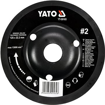 

YATO Rotační rašple úhlová 125 mm typ 2 YT-59165