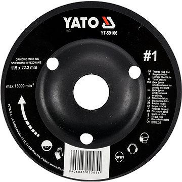 

YATO Rotační rašple úhlová hrubá 115 mm typ 1 YT-59166