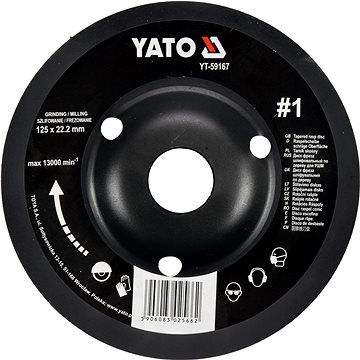 

YATO Rotační rašple úhlová hrubá 125 mm typ 1 YT-59167
