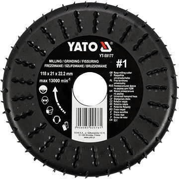 

YATO Rotační rašple frézovací univerzální 118 mm YT-59177