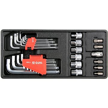 

YATO Vložka do zásuvky - sada imbus, torx, bity 31ks YT-55451
