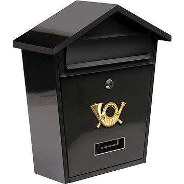 

VOREL Poštovní schránka se stříškou 380x320x105mm černá