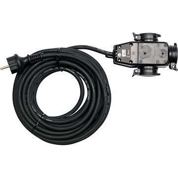 

YATO Prodlužovací kabel s gumovou izolací 10m -3zásuvky YT-8116