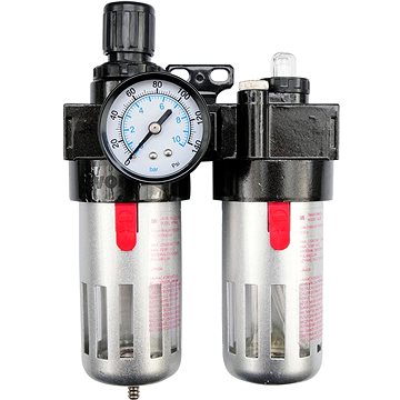 

VOREL Regulátor tlaku vzduchu 1/2", 0-1MPa, s filtrem a přimazáváním TO-81556