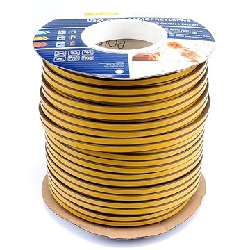 

VOREL Těsnění do oken a dveří samolepící 9x7,5mm TYP D hnědé 100M TO-76767