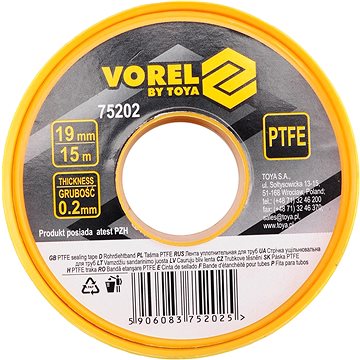 

VOREL Páska teflonová 19 x 0,2mm 15m TO-75202