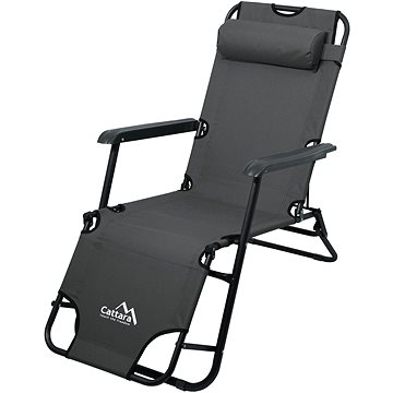 

CATTARA Kempingové křeslo/lehátko COMFORT antracit