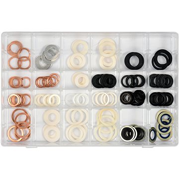 

YATO Podložky (Alu, Cu, Nylon, NBR, FIBER) sada 120 ks YT-068641