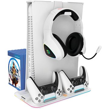 Canyon multifunkční chladící stojan pro PS5, bílý
