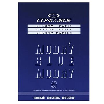 

CONCORDE uhlový, A4, 25 listů, modrý