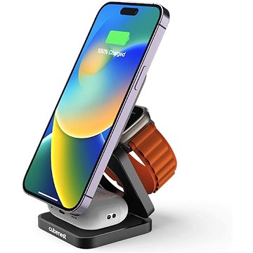 

CubeNest S312 Pro Bezdrátová magnetická nabíječka 3v1 s podporou uchycení MagSafe