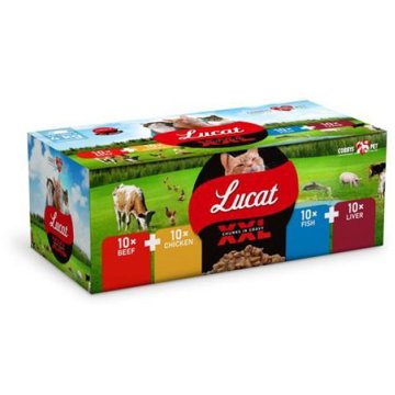 

COBBYS PET Lucat XXL box - Kuře, hovězí, játra, ryba, 40 × 100 g