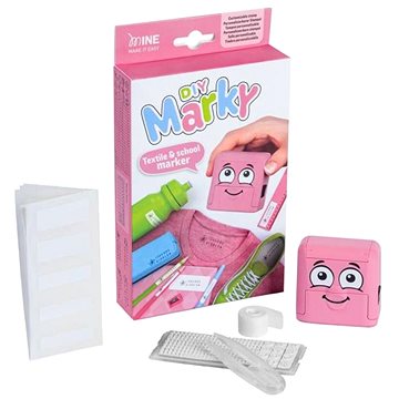 

COLOP Marky DIY, samobarvící textilní, růžové (černý otisk)