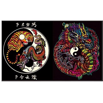 

Colorvelvet sametové desky - Yin Yang drak