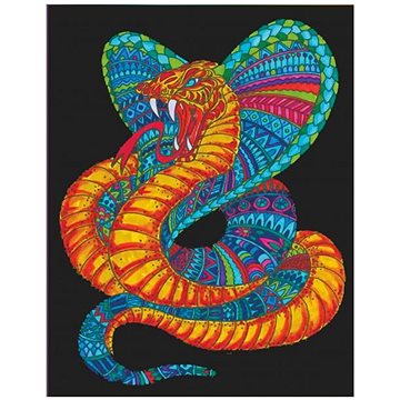 Colorvelvet sametový obrázek - kobra