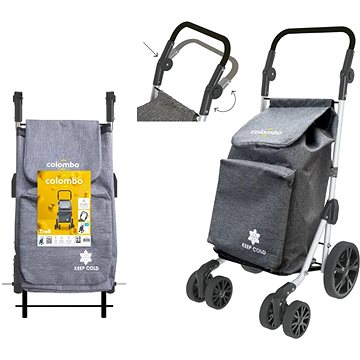 

COLOMBO TROLL Taška 60 l šedá termo s kolečky nosnost 35 kg