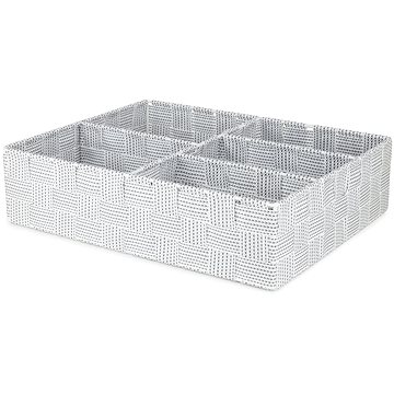 

Compactor Organizér na prádlo a doplňky Toronto - 5 dílný, 32 x 25 x 8 cm, bílo-šedý