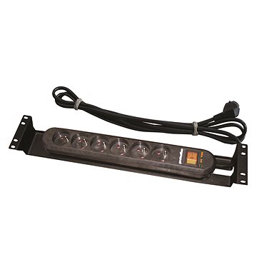 

CONTEG DP-RP-06-UTESP - 19" napájecí panel 2U, 6× UTE, černý