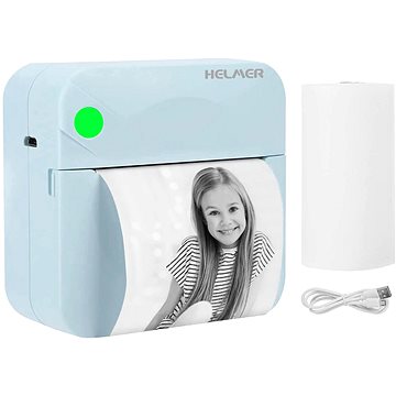 HELMER Přenosná termo mini tiskárna TP 01 rozlišení tisku 200 dpi Bluetooth