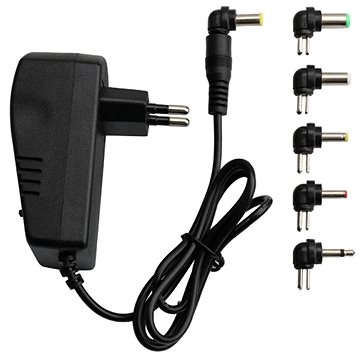 

APT Univerzální AC adaptér s 6 výměnnými koncovkami 30 W