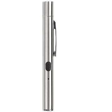 

Bailong 08361 Magnetické pero, LED svítilna, tester UV, USB, stříbrné