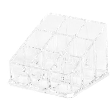

Compactor organizér na rtěnky 9 přihrádek čirý plast
