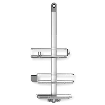 

SIMPLEHUMAN Caddy PLUS Nastavitelný set poliček a držáku do sprchy, závěsný, nerez ocel
