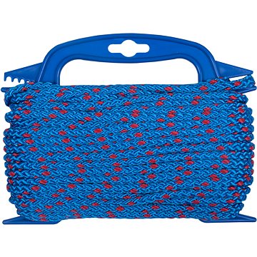 

CONNEX PP pletené lano 8pramenné, 6 mm × 20 m, modrá/červ., navíječ