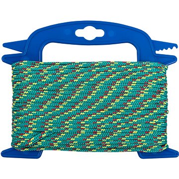 

CONNEX PP pletené lano 16pramenné, 4 mm × 20 m, zelená/červ./žlutá, navíječ