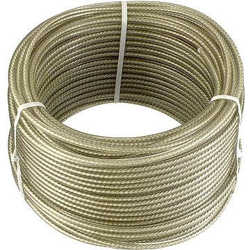 

CONNEX Ocelové víceúčelové lanko, 3 mm × 30 m, oplastované