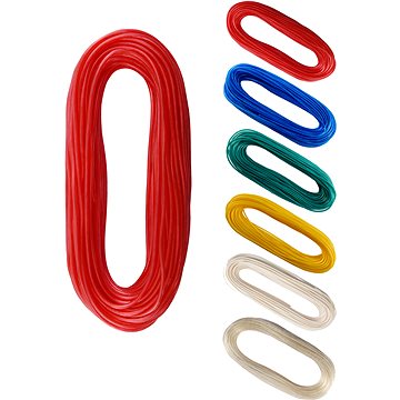 

CONNEX PP/PVC prádelní šňůra s ocelovým drátem, 3,5 mm × 20 m, různé barvy