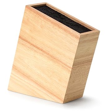 

Continenta blok na nože s flexi vložkou šikmý, gumovník, 22x9x22cm