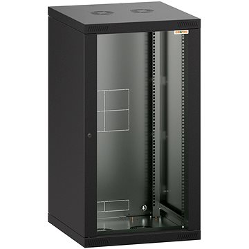 

Conteg RQN-21-60/60 - 19" nástěnný rozvaděč 21U, 572 × 600 mm, černý