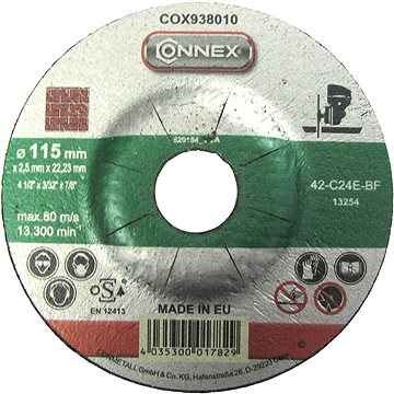 

CONNEX Řezný kotouč kámen 115 mm, tloušťka 2,5 mm