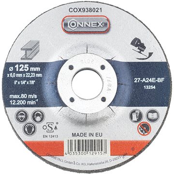 

CONNEX Řezný kotouč nerez 125 mm, tloušťka 6 mm