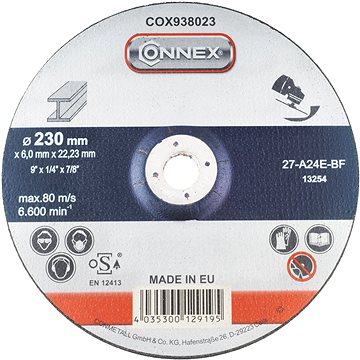 

CONNEX Řezný kotouč nerez 230 mm, tloušťka 6 mm