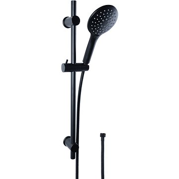 

CORNAT Noir sprchový set s tyčí 65 cm, sprchová hlavice 3 trysky, 125 mm, hadice 150 cm, černá