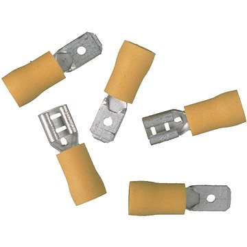 

CONNEX Sada plochých konektorů 6,3 mm, 10 ks, žluté