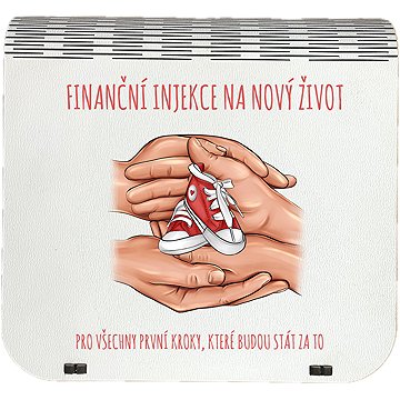Coolkousky Originální dárková krabička na bankovky v injekcích - "Finanční injekce na nový život"