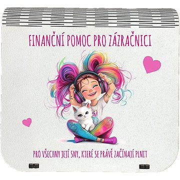 Coolkousky Originální dárková krabička na bankovky v injekcích - "Finanční pomoc pro zázračnici"