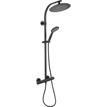 

CORNAT Noir Style sprchový systém s termostatem černý