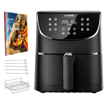 

Cosori CP158-AF PREMIUM – 5.5L + 5x špíz a gril. rošt, black