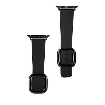 COTEetCI kožený magnetický řemínek Nobleman pro Apple Watch 38 / 40 / 41 mm černý - Řemínek