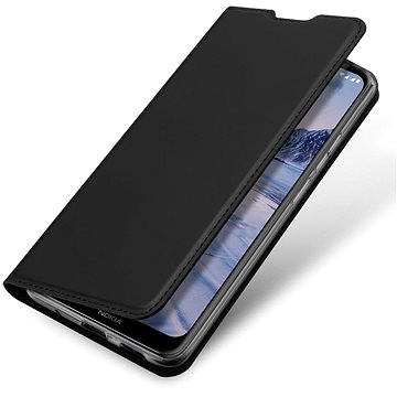 DUX DUCIS Skin Pro knížkové kožené pouzdro na Nokia 2.4, černé